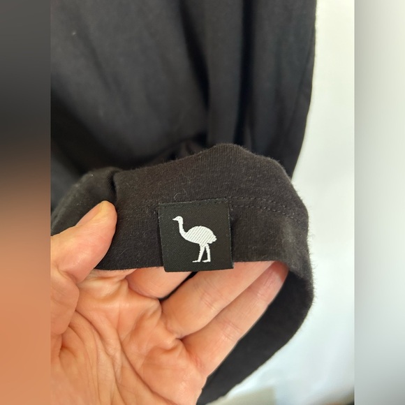 Os & Oakes Black Bamboo Tshirt Dress Medium - Picture 6 of 7